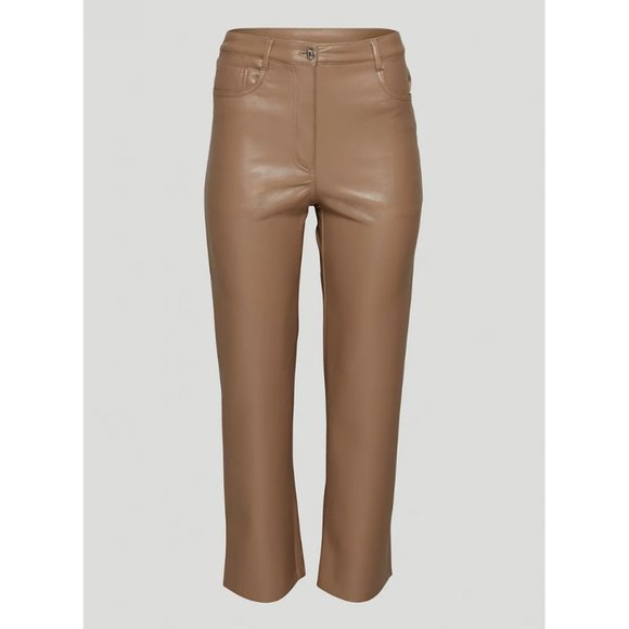 Wilfred Melina Cropped Vegan Leather Pant Size 6 - Picture 5 of 13